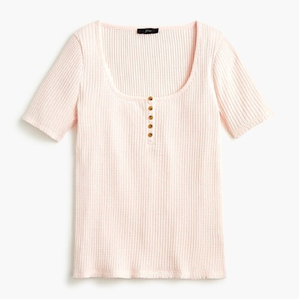 J.Crew scoopneck ribbed henley- NWT